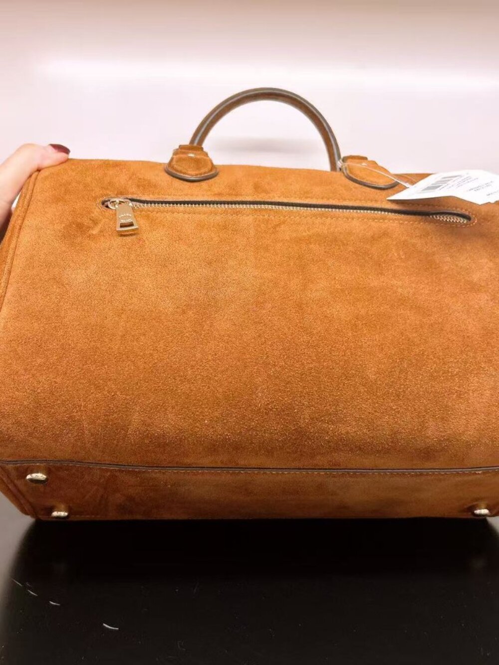 NWT Coach Rowan Large Satchel Bag CET42 suede - Picture 6 of 11
